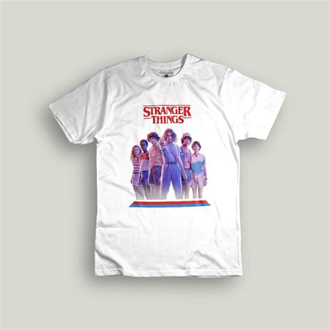 Jual Kaos Stranger Things Film In White T Shirt Movie Series Shopee