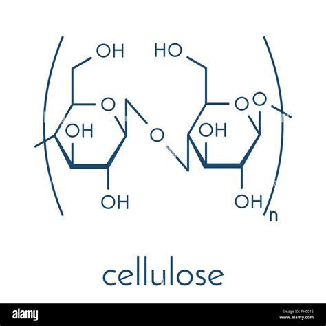 Cellulose Chemical Structure Main Component Of Cotton Fiber Wood