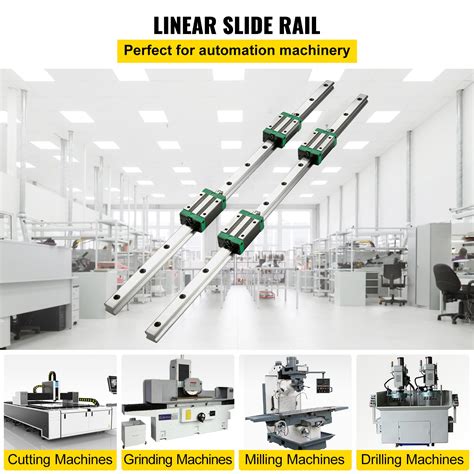 VEVOR Linearführung HSR 20 Serie Linearschienen 1700 mm Länge