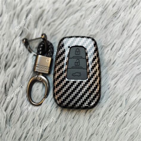 Carbon Fiber Key Cover Car Remote Protector Case Cover For Toyota