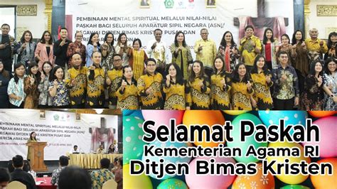 Perayaan Paskah Ditjen Bimas Kristen Tahun 2023 YouTube