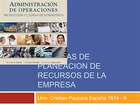 Sistemas De Planeacion De Recursos De La Empresa Ppt