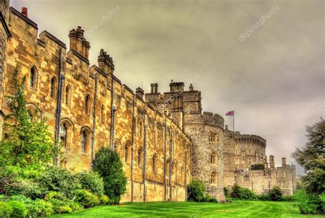 Murallas Del Castillo De Windsor Cerca De Londres Inglaterra — Foto