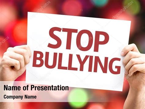 Stop Bullying Powerpoint Template Stop Bullying Powerpoint Background