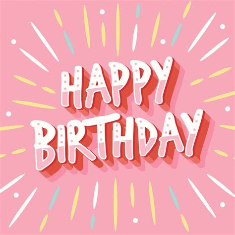 Happy Birthday Vector Design 517708 Vector Art At Vecteezy
