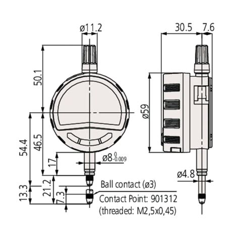 543 701B Mitutoyo Mitutoyo 543 701BImperial Metric Plunger Digital