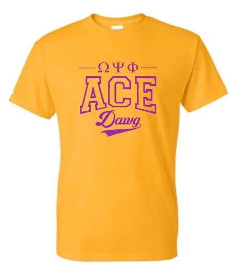 Ace Dawg Omega Psi Phi T Shirt Etsy