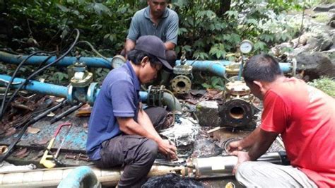 Pasca Mesin Pompa Tersambar Petir PDAM Pastikan Distribusi Air Di Dua