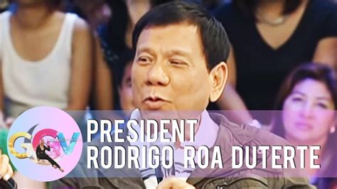 President Duterte On His Active Sex Life Ggv Youtube