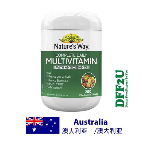 Dff2u Nature S Way Complete Daily Multivitamin 200 Tablets