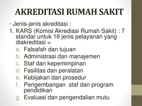 Detail Jenis Akreditasi Rumah Sakit Koleksi Nomer 2