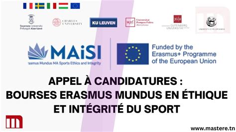 Appel à Candidatures Bourses Erasmus Mundus MAiSI 2024 2025