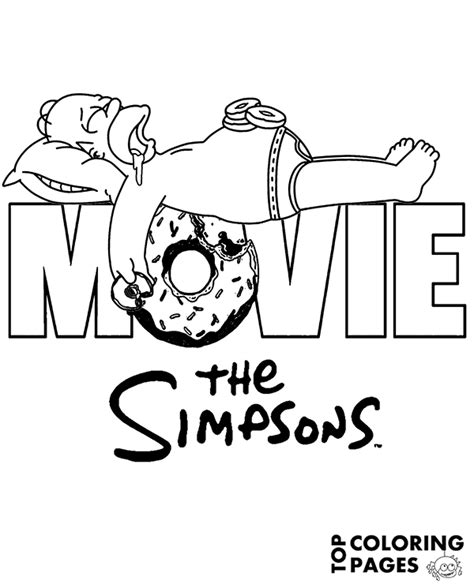 simpsons-the-movie-logo - Topcoloringpages.net - free coloring pages