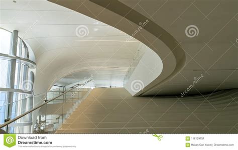 Interior Detail from Heydar Aliyev Cultural Center in Baku, Azerbaijan ...