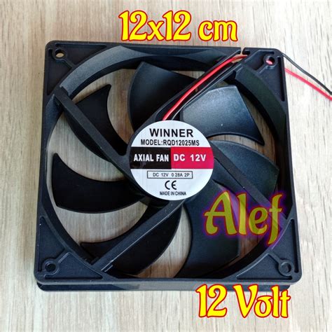 Jual Kipas Fan DC 12V Power 12 X 12 Cm CPU 12cm Shopee Indonesia