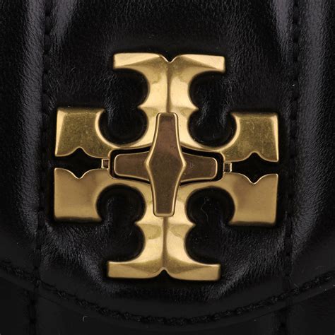 【tory Burch】kira金屬tb 絎縫皮革斜背包黑小 A 台茂線上購物 Online Taimall