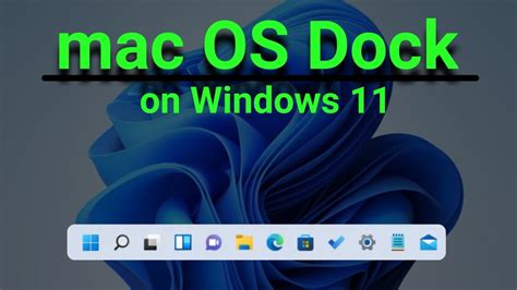 How To Customize Windows Taskbar To Look Like Macos Dock Youtube Images