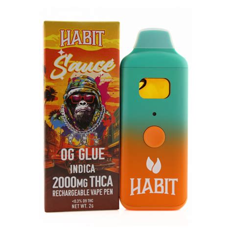 Habit Og Glue Ml Thca Sauce Vape Pen Simply Crafted