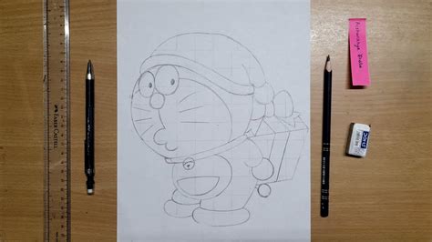 How To Draw Doraemon Step By Step Easy Step By Step Doraemon Drawing Easy Doraemon Drawing