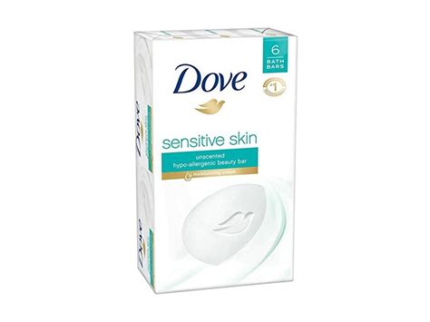 Dove Sensitive Skin Beauty Bars 4 Oz 113 G Pack Of 6 Ingredients And