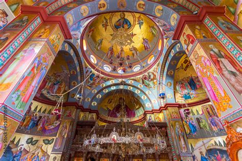 Interior Of The Greek Orthodox Church Of The Twelve Apostles In