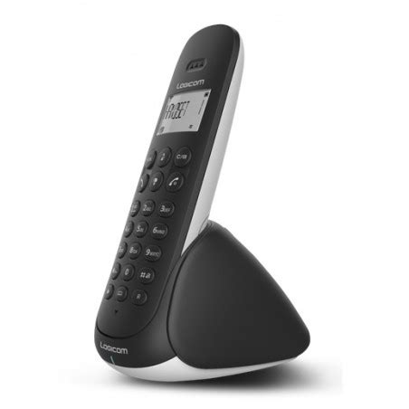 Téléphone Logicom avec main Libre Sans fil Aura 150 Noir