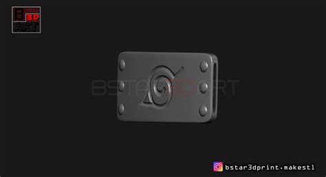 Télécharger fichier STL Bandeau Naruto Bandeau Akatsuki Itachi pour