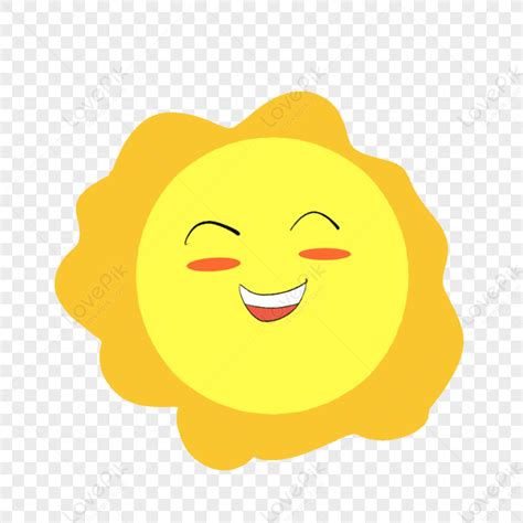 Hand Drawn Sun Expression Sun Sun Transparent Smiling Sun Png Image