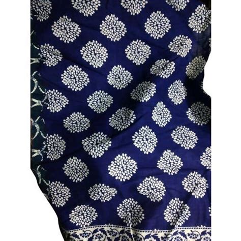 Indigo Printed Rayon Fabric At Rs Meter Flat Screen Printed Fabric