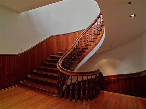 First Floor View Of The Winding Staircase At The Old State House The