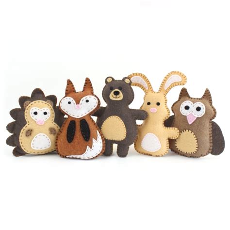 Mini Woodland Animal Hand Sewing Patterns