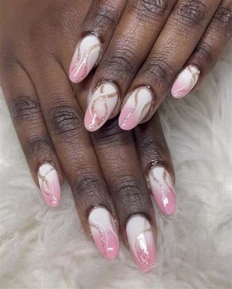 Aria Nails On Instagram Ombre French With Swirls Lines Call