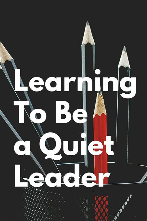 Learning To Be A Quiet Leader Quiet Leadership Activities Student