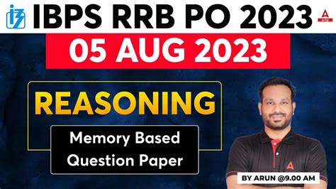 Ibps Rrb Po Analysis 2023 In Tamil Memory Based Reasoning Paper 5th