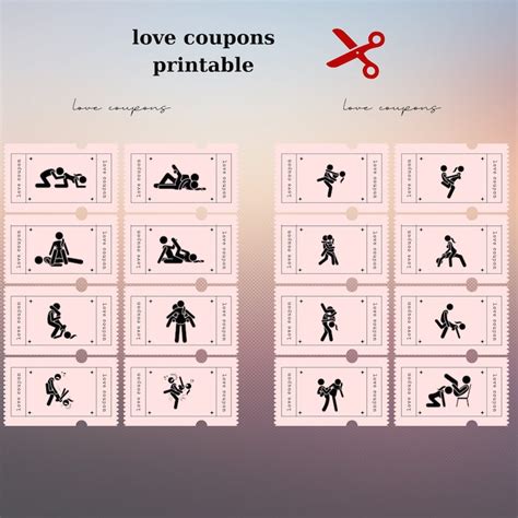 Printable Sex Position Coupons Love Coupons Kamasutra Kinky Game