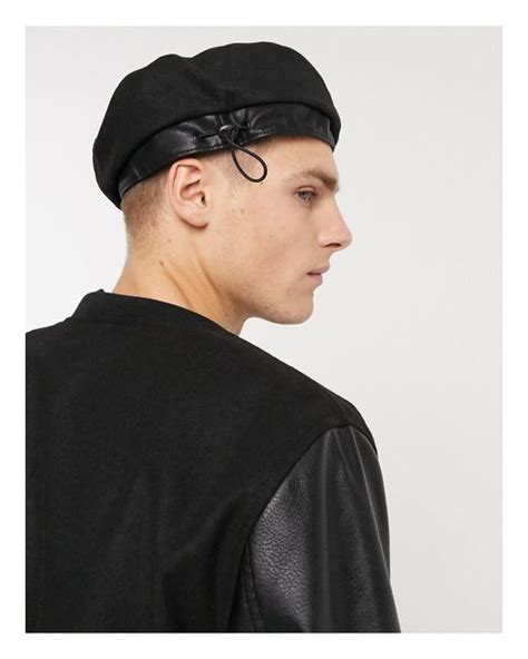 ASOS Beret Hat in Black for Men | Lyst