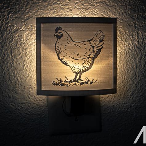 Chicken Night Light Etsy