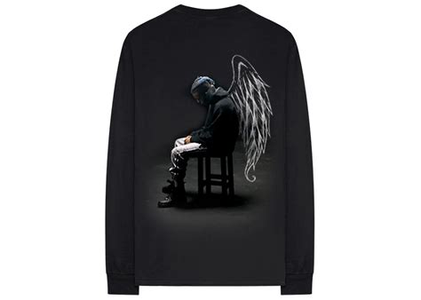 Xxxtentacion Wing Ridden Angel Ls T Shirt Black 2019