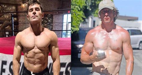 Zac Efron And Jeremy Allen White In Iron Claw Showing Off Muscles In