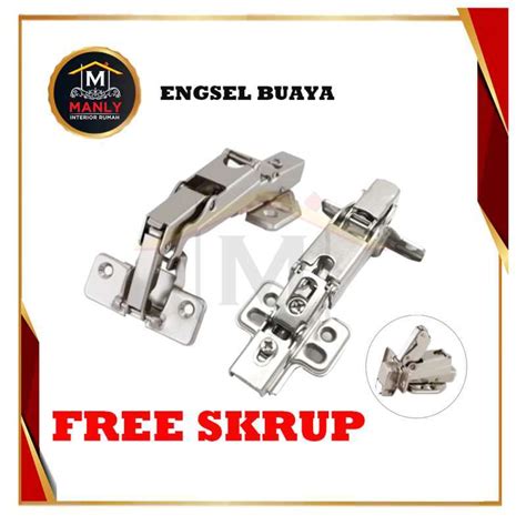 Promo Engsel Sendok Pintu Sudut 180 Derajat Lurus Buaya SlowMotion Isi