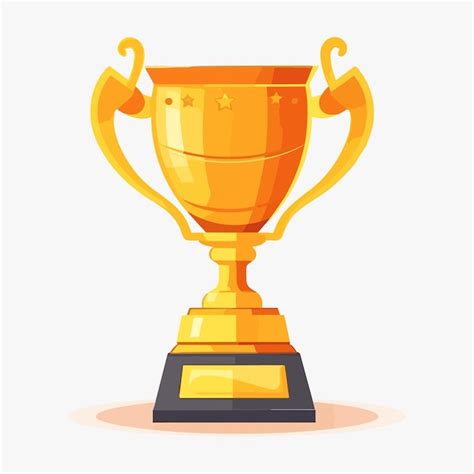 Premium Vector Gold Trophy Cup Isolated