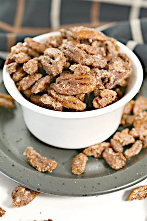 Keto Cinnamon Sugar Pecans: Candied Pecans | Keto Size Me