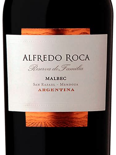 2014 Alfredo Roca Malbec Reserva De Familia Vivino US