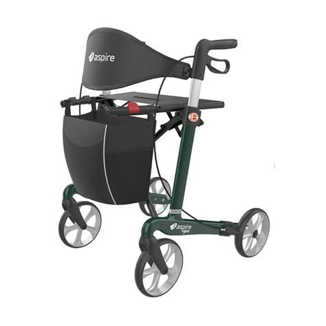 Aspire Vogue Carbon Fibre Seat Walker Rehab Hire