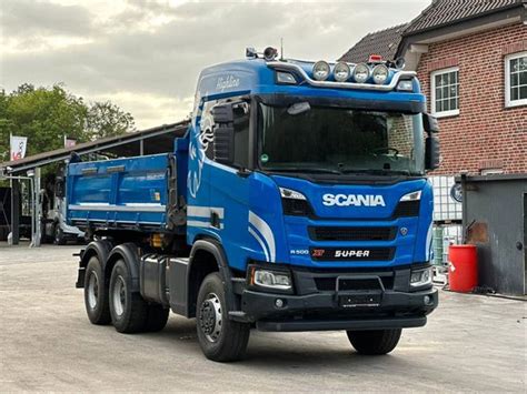 Scania R 500 Xt 6x6 Mit Meiler Dreiseiten Kipper Tipper Truck Trucksnl