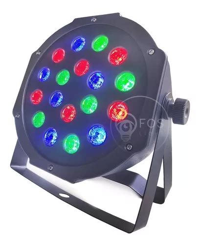 Canhão Refletor Par 64 18 Leds Cree 1w Rgb Dmx Strobo Festas 110V 220V