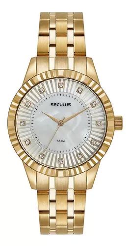 Reloj analógico Seculus 5 Atm Medium Gold para mujer MercadoLibre