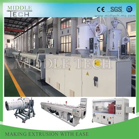 Single Screw Extruder HDPE PPR Pipe Tube Extrusion Production Line