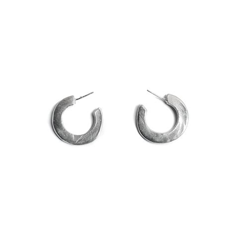 Flat Hoop Earrings Na048 Bohoandmore