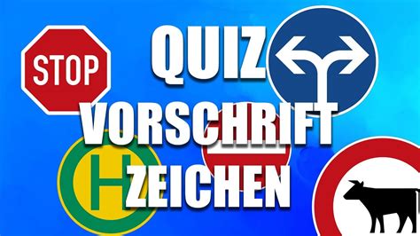 Vorschriftzeichen Quiz Verkehrszeichen YouTube